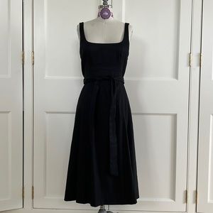 Banana republic black midi dress